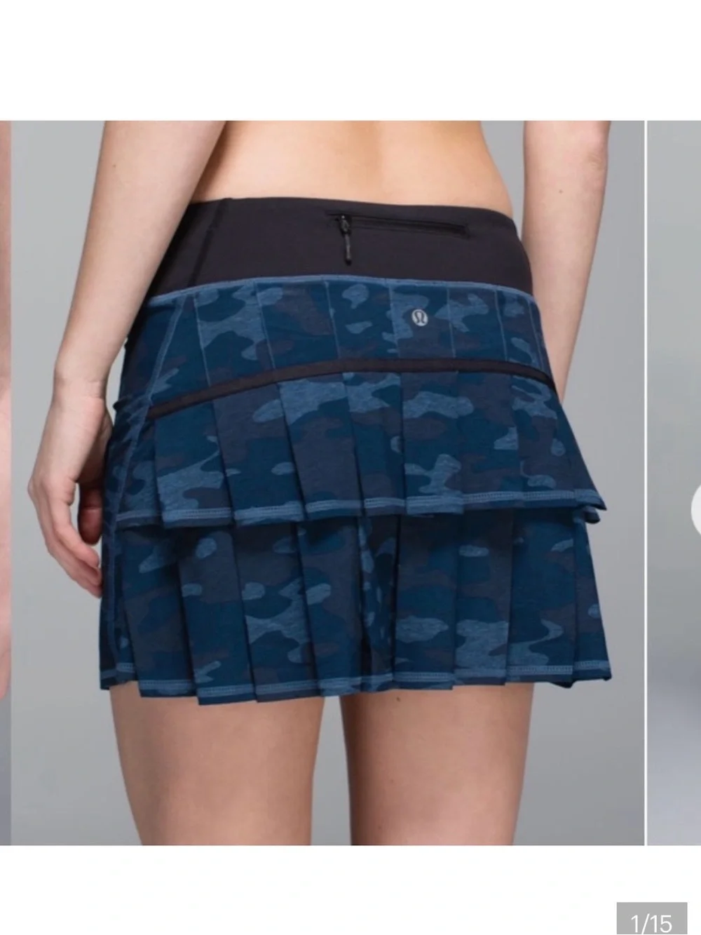 VINTAGE Lululemon sz 6 Pace Setter Heathered Texture Lotus Oil Slick Blue camo.